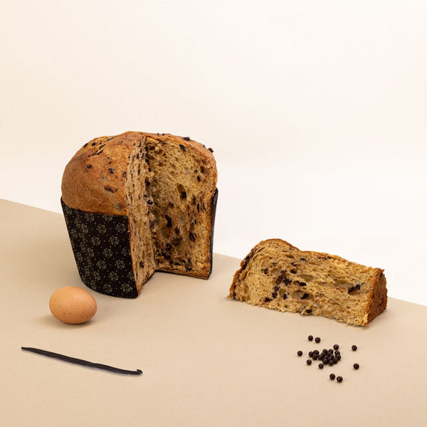 Panettone con perle di cioccolato