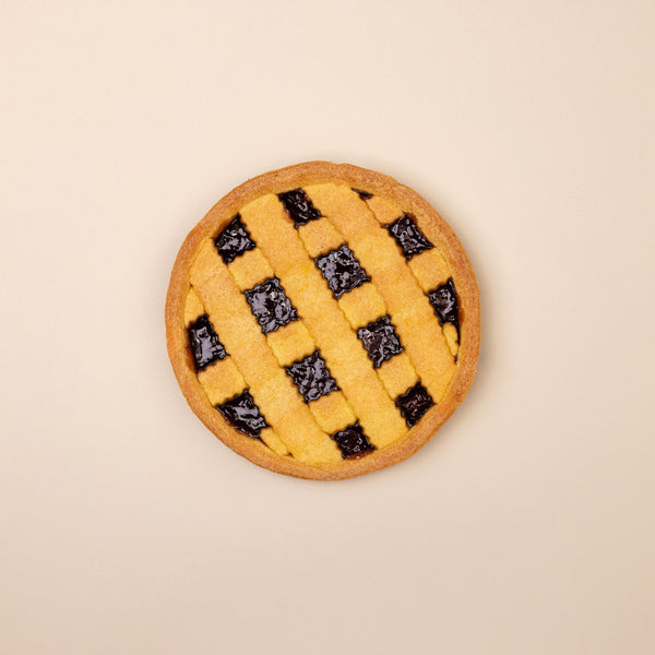 Crostata con confettura di mirtilli