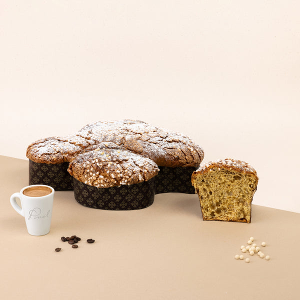 Colomba con caffè Giamaica e perle di cioccolato bianco